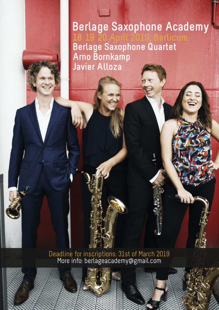 [POSTPONED]- Berlage Saxophone Academy